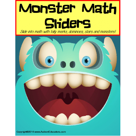 Monster Math Sliders Counting Up to 20